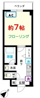 ペジブル吉祥寺【2階】の間取り