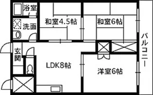 横川ラックビル【3階】の間取り