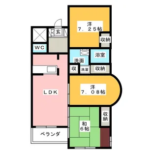 ハートフルライフ IWASA 3【5階】の間取り