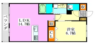 ベイサージュ東船橋【1階】の間取り