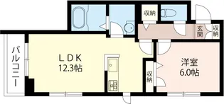 コンフォーザ高田【1階】の間取り