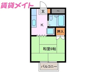 コーポ谷口【1階】の間取り