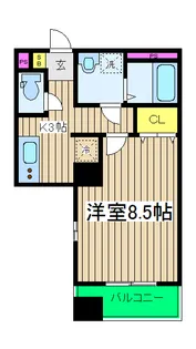 アヴニール山手【6階】の間取り