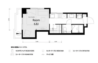 リレント新宿【12階】の間取り