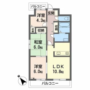 HOMAT2000【6階】の間取り