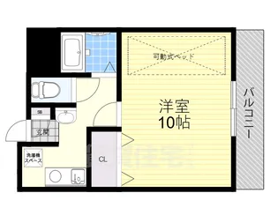 グランドール天美(レディースマンション)【3階】の間取り