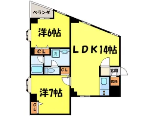 エタニティーマンション和田第3【1階】の間取り