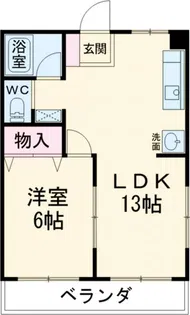 ロビンソンハイツ豊岡【2階】の間取り