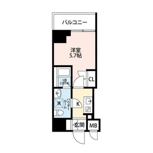 プレール・ドゥーク川崎III【4階】の間取り