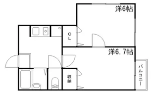 ノーブル青山II【2階】の間取り