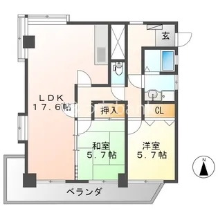 コーポ和幸苑【2階】の間取り