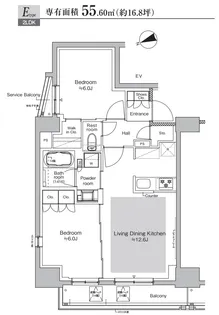 プラウドフラット虎ノ門【15階】の間取り