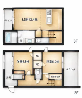 アノイエ 東棟【2階】の間取り