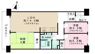 メトロハイツ東陽【9階】の間取り
