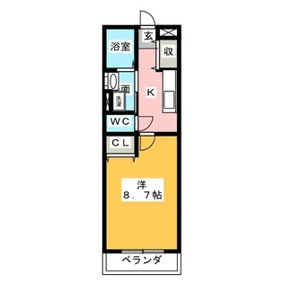 CENT FORCE HAKUUN【1階】の間取り