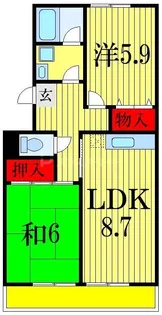 パティオ東菅野2番館【3階】の間取り