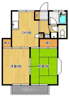 ヴィラ鷺沼【2階】の間取り