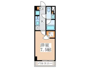 ザ・パークハビオ新宿【4階】の間取り