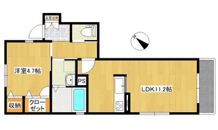 シャーメゾンウィルII【1階】の間取り