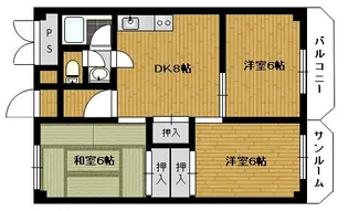 グロリアスガーデン【4階】の間取り