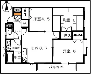 ツカサハウス【2階】の間取り