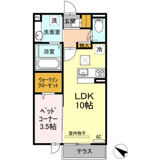 メゾン シャルム【1階】の間取り