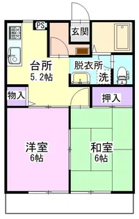 マルホンハイツ 102【1階】の間取り