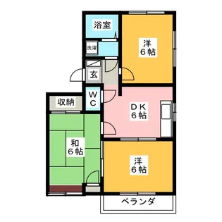 エスポワール豊岡【2階】の間取り