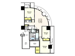 グラード34【8階】の間取り