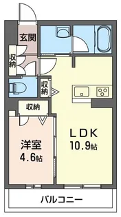 シーディア【2階】の間取り