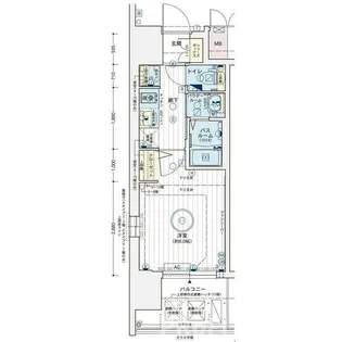 エステムコート難波サウスプレイスVIIIハイド【11階】の間取り