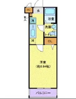 プレール・ドゥーク東中野【2階】の間取り