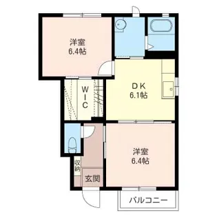ファミールコートI【1階】の間取り