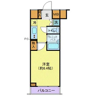 パレ・ホームズ天王洲【4階】の間取り
