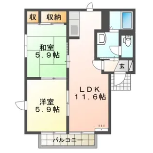 セントレージS I【2階】の間取り