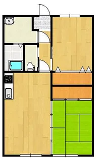 オーシャンビューII【2階】の間取り