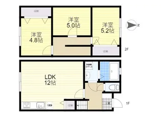 大分県大分市大字葛木【一戸建】の間取り
