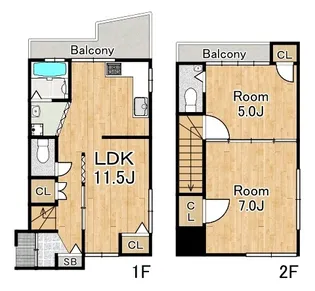 大阪府大阪市住吉区清水丘3【一戸建】の間取り