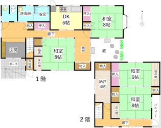 新潟県新潟市中央区笹口3【一戸建】の間取り
