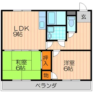 スイートピーチ【1階】の間取り