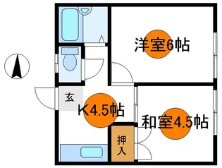 岩井マンション【2階】の間取り