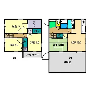 高知県高知市葛島4【一戸建】の間取り