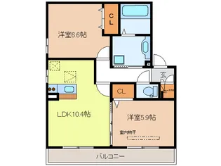 マルモカオンA/B棟【2階】の間取り