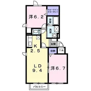 ホークフェザー7【2階】の間取り