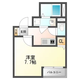 グランパシフィック木川東【5階】の間取り