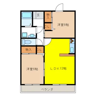 ルミナス島【2階】の間取り