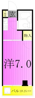 ワナー桜木【2階】の間取り