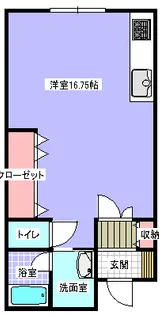 コーポリーリン【1階】の間取り