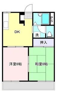 フジイハイツ【2階】の間取り