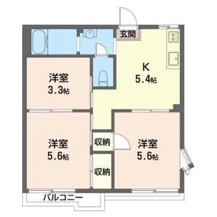 3Kの間取り画像